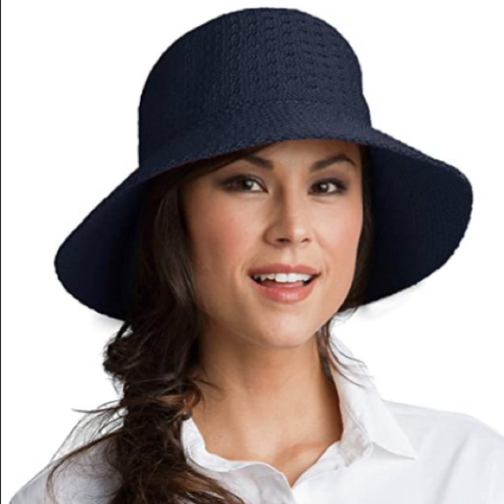Coolibar UPF 50+ Women's Marina Sun Hat. NEW without tags Navy